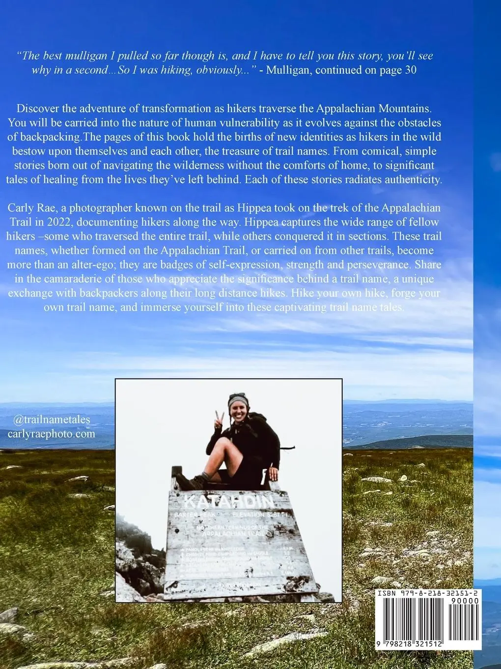 Rückseite: 9798218321512 | Trail Name Taes | Carly Rae Brunault | Taschenbuch | Englisch | 2023