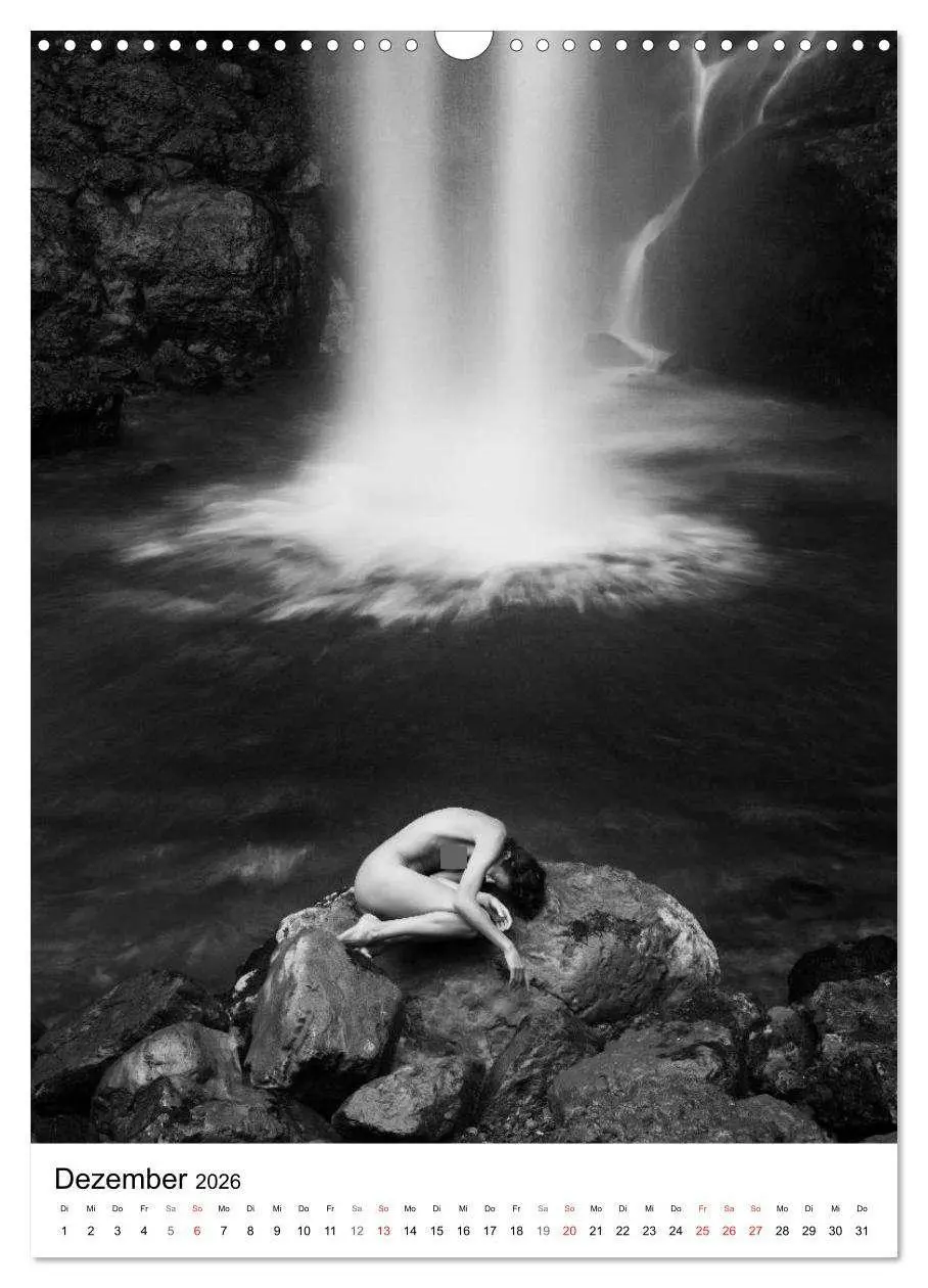 Bild: 9783516431612 | Akt am Wasserfall (Wandkalender 2026 DIN A3 hoch), CALVENDO...