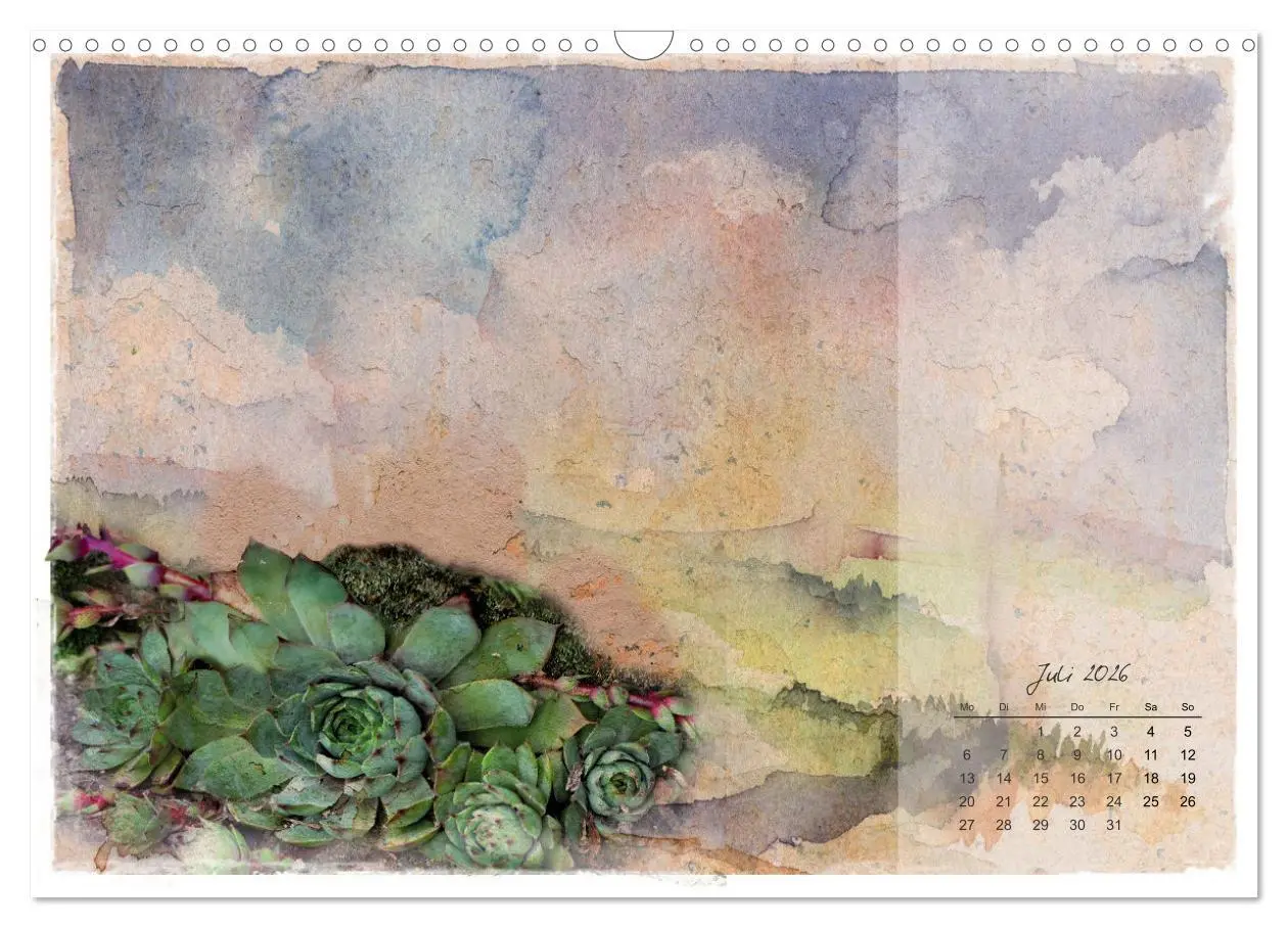 Bild: 9783457261712 | Blüte trifft auf Aquarell (Wandkalender 2026 DIN A3 quer), CALVENDO...