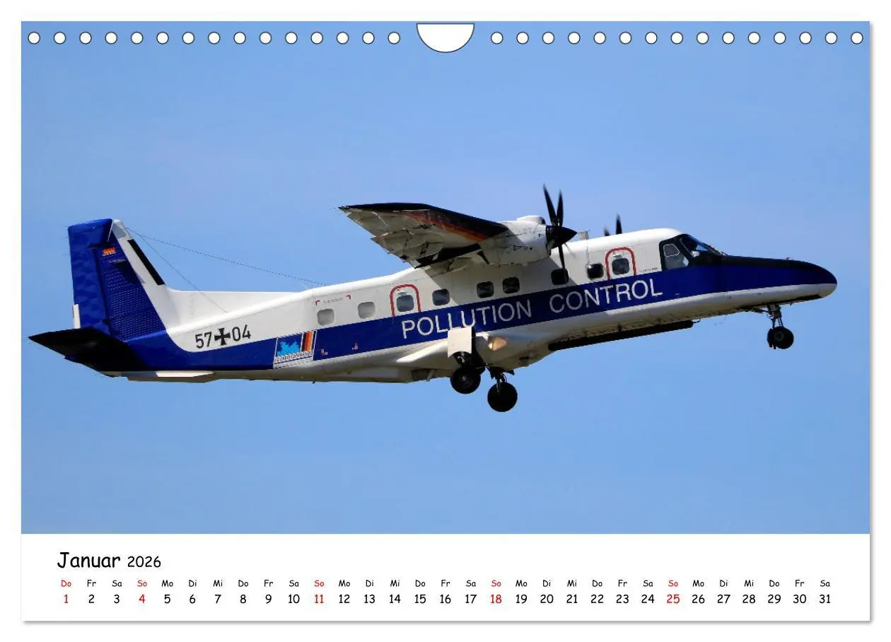 Bild: 9783457641712 | Flugzeuge am blauen Himmel (Wandkalender 2026 DIN A4 quer),...