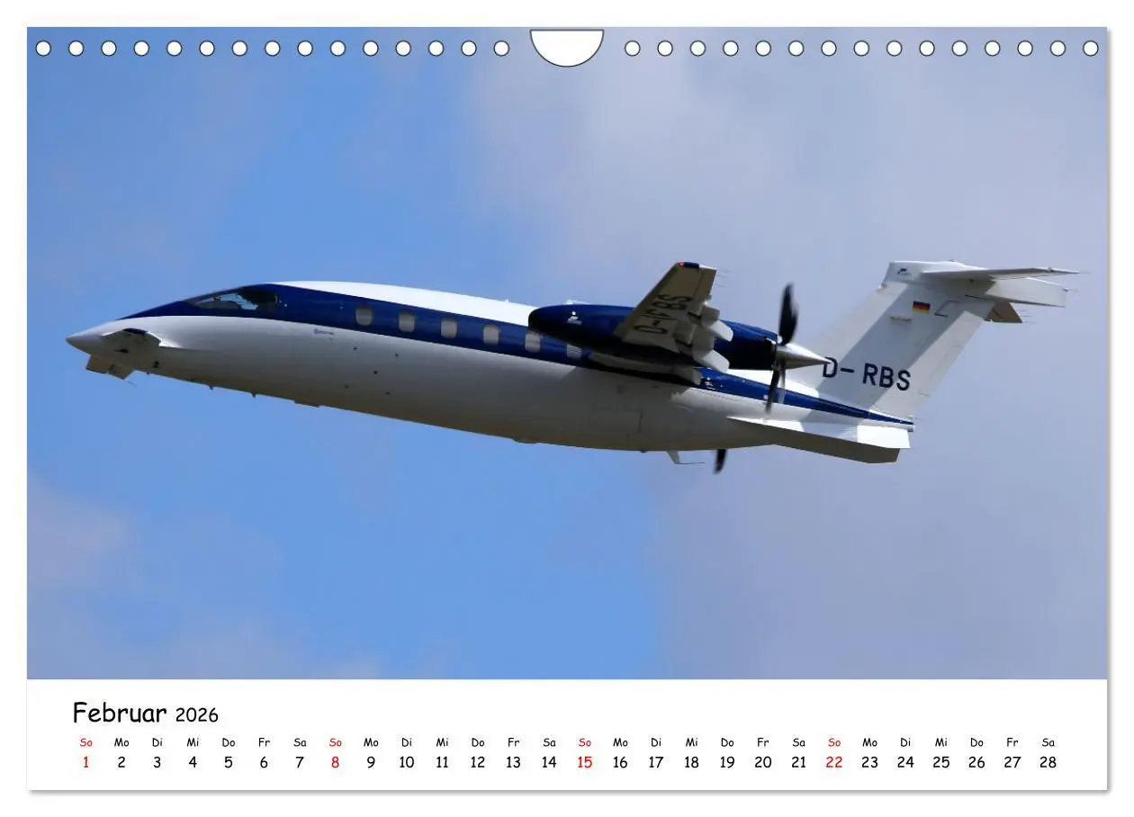 Bild: 9783457641712 | Flugzeuge am blauen Himmel (Wandkalender 2026 DIN A4 quer),...