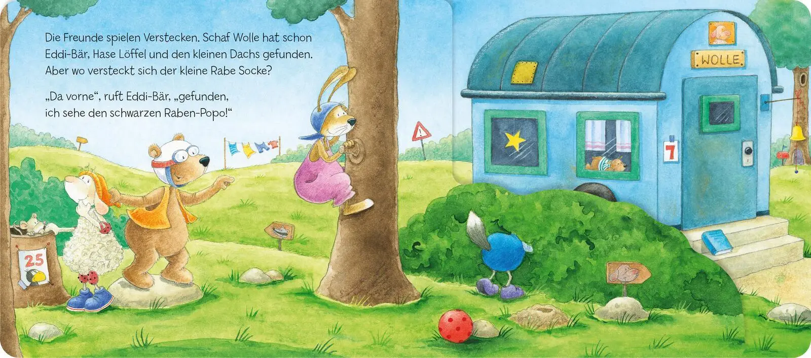 Bild: 9783480241712 | Der kleine Rabe Socke: Wo steckst du, kleiner Rabe Socke? | Nele Moost
