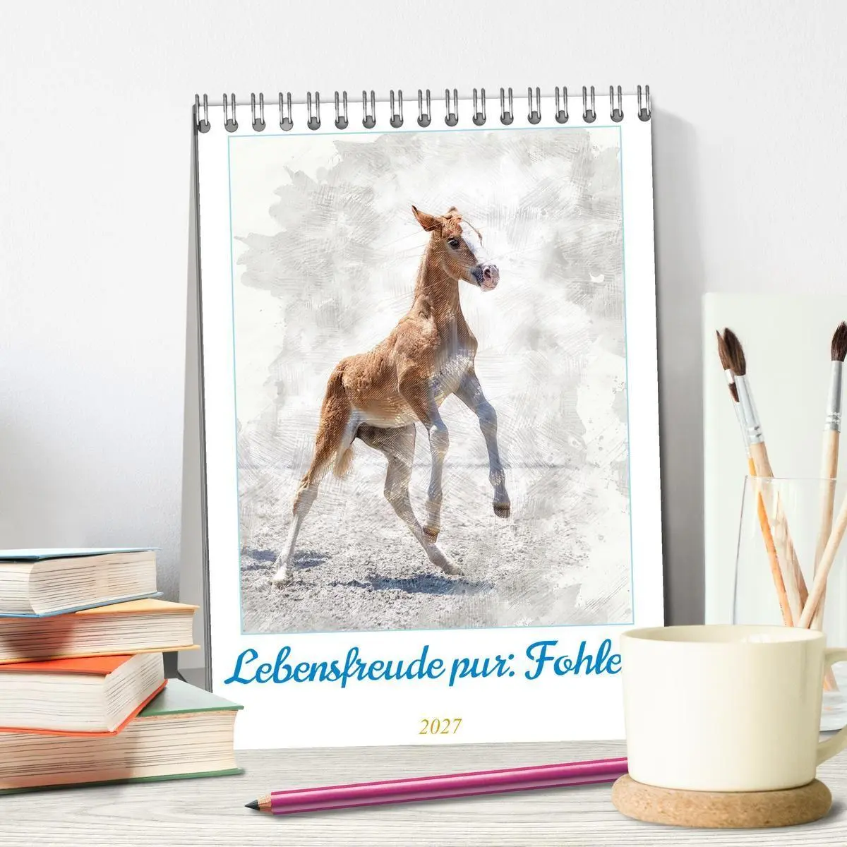 Bild: 9783516971712 | Lebensfreude pur: Fohlen (Tischkalender 2027 DIN A5 hoch), CALVENDO...