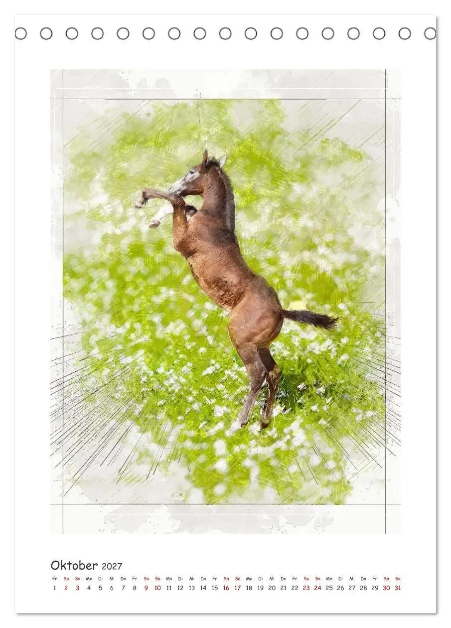 Bild: 9783516971712 | Lebensfreude pur: Fohlen (Tischkalender 2027 DIN A5 hoch), CALVENDO...