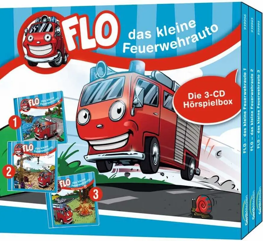 Cover: 4029856641812 | Flo - das kleine Feuerwehrauto - Die 3-CD Hörspielbox 1, Audio-CD | CD