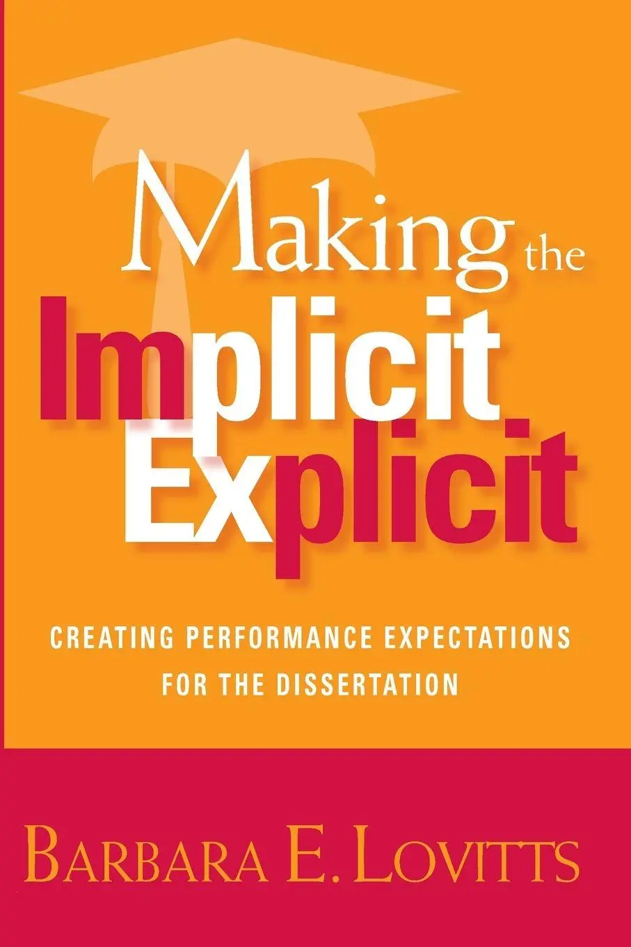 Cover: 9781579221812 | Making the Implicit Explicit | Barbara E. Lovitts | Taschenbuch | 2007