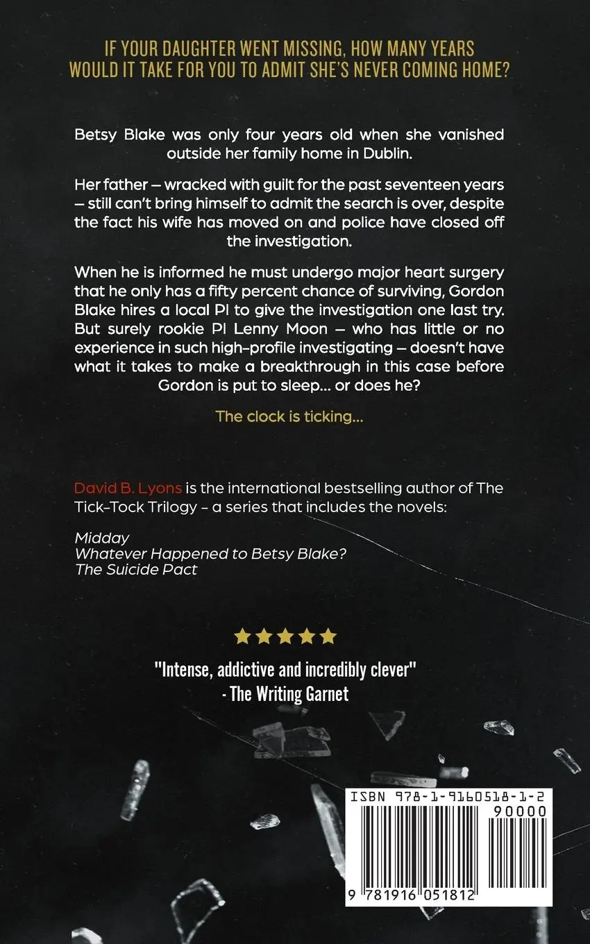 Rückseite: 9781916051812 | Whatever Happened to Betsy Blake? | A haunting psychological thriller