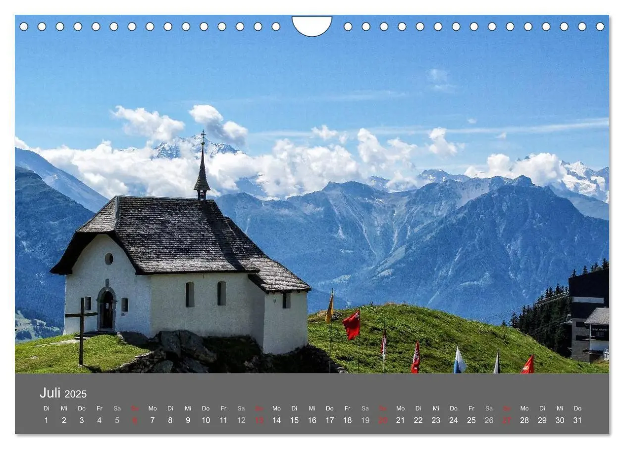 Bild: 9783435611812 | Wallis. Perle der Schweiz (Wandkalender 2025 DIN A4 quer), CALVENDO...