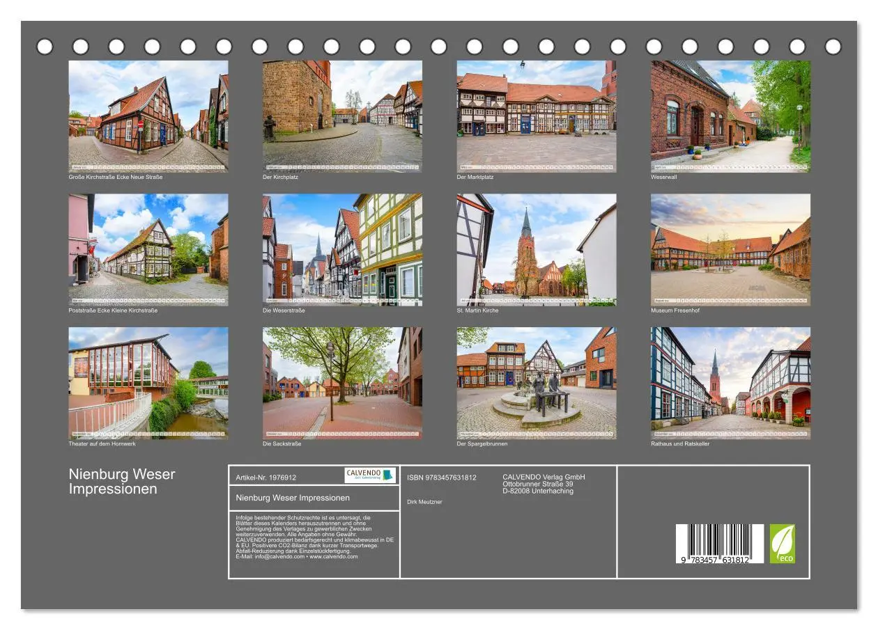 Bild: 9783457631812 | Nienburg Weser Impressionen (Tischkalender 2026 DIN A5 quer),...