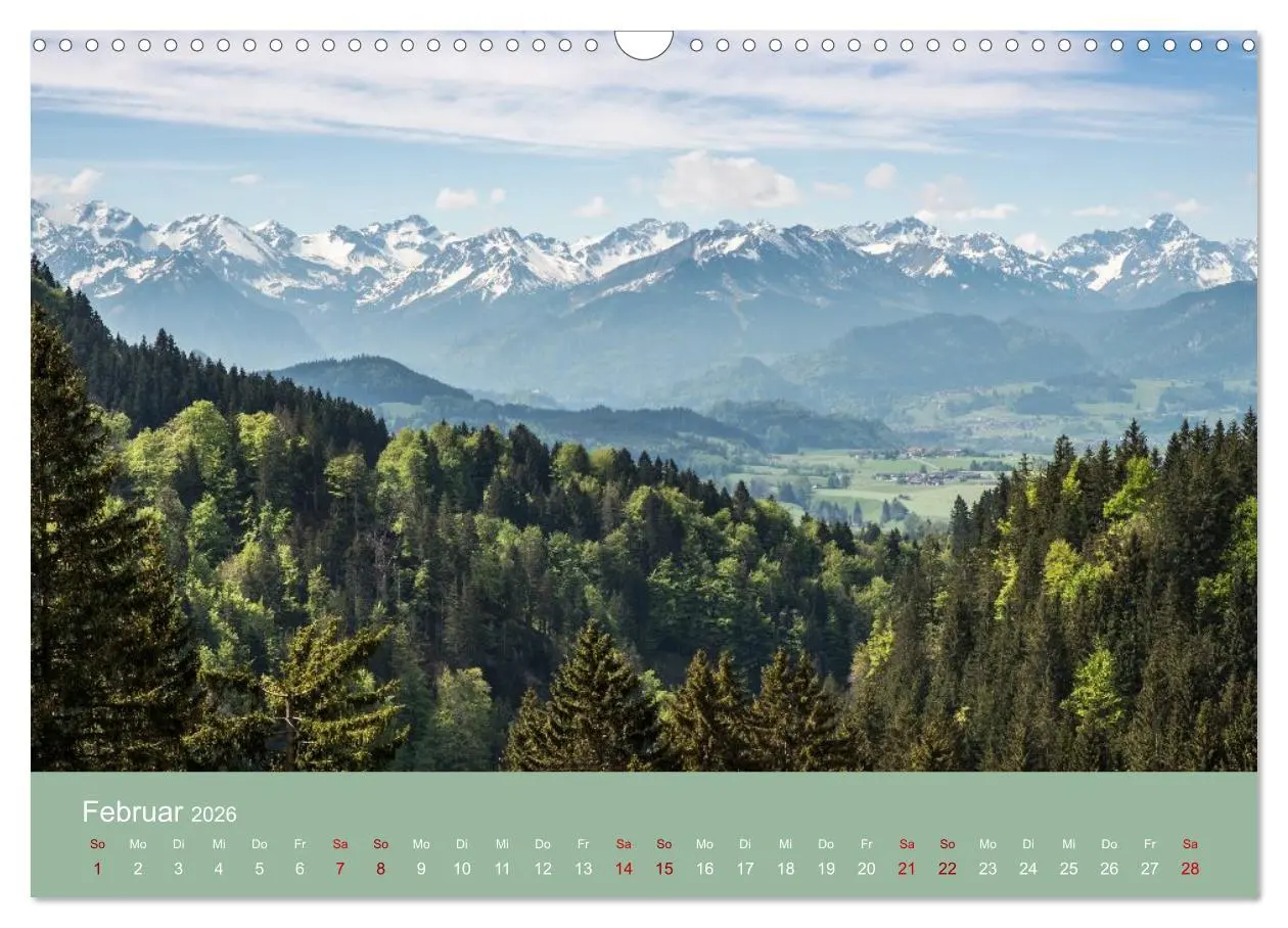 Bild: 9783457941812 | Heimweh Allgäu 2026 (Wandkalender 2026 DIN A3 quer), CALVENDO...