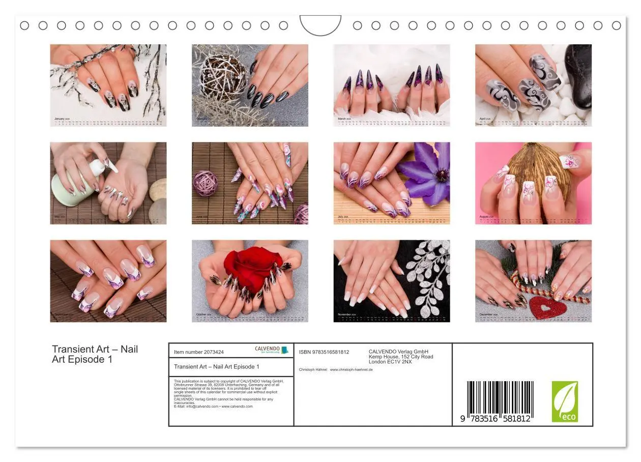 Bild: 9783516581812 | Transient Art - Nail Art Episode 1 (Wall Calendar 2026 DIN A4...