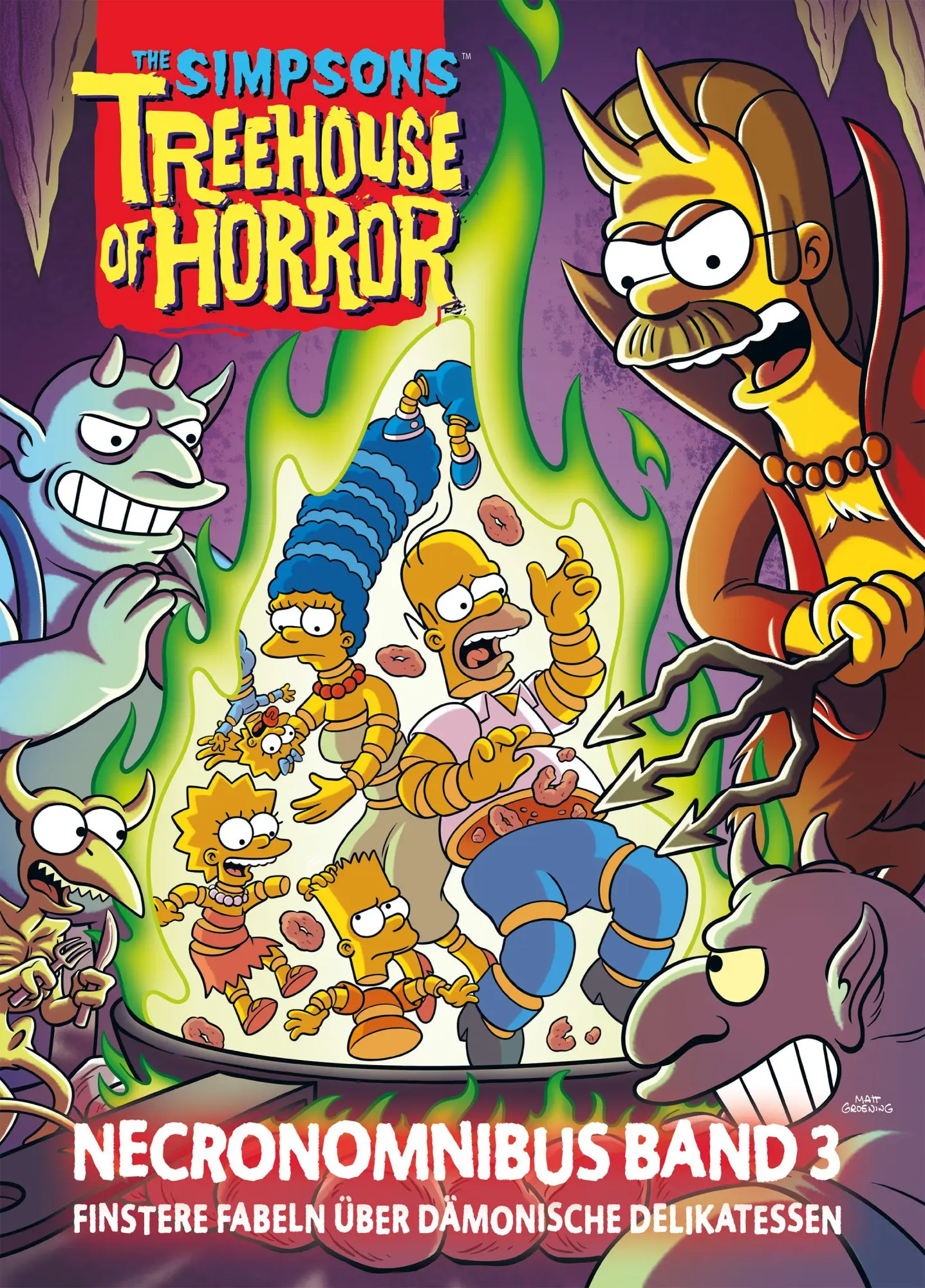 Cover: 9783987211812 | The Simpsons: Treehouse of Horror Necronomnibus. Band 3 | Groening