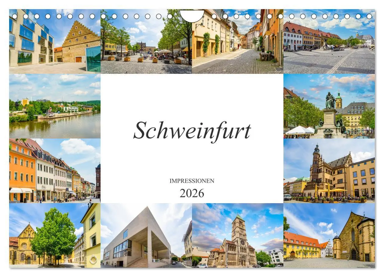 Cover: 9783457791912 | Schweinfurt Impressionen (Wandkalender 2026 DIN A4 quer), CALVENDO...