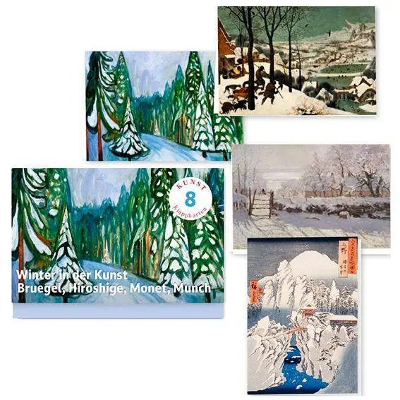 Cover: 9783968491912 | Winter in der Kunst - Acht Kunst-Klappkarten | Ältere | Taschenbuch