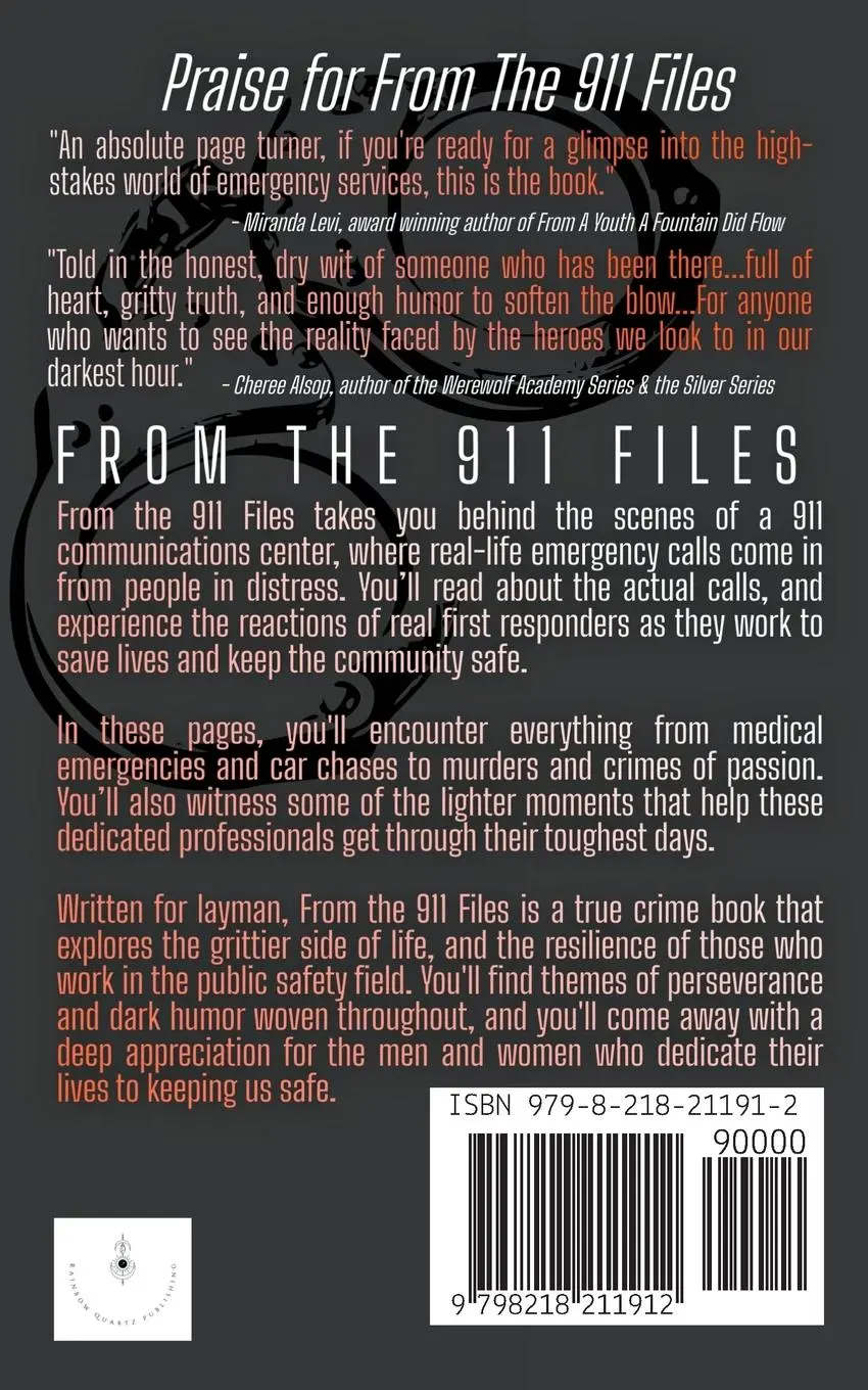 Rückseite: 9798218211912 | From The 911 Files | True Crime Confessions From Behind The Phone