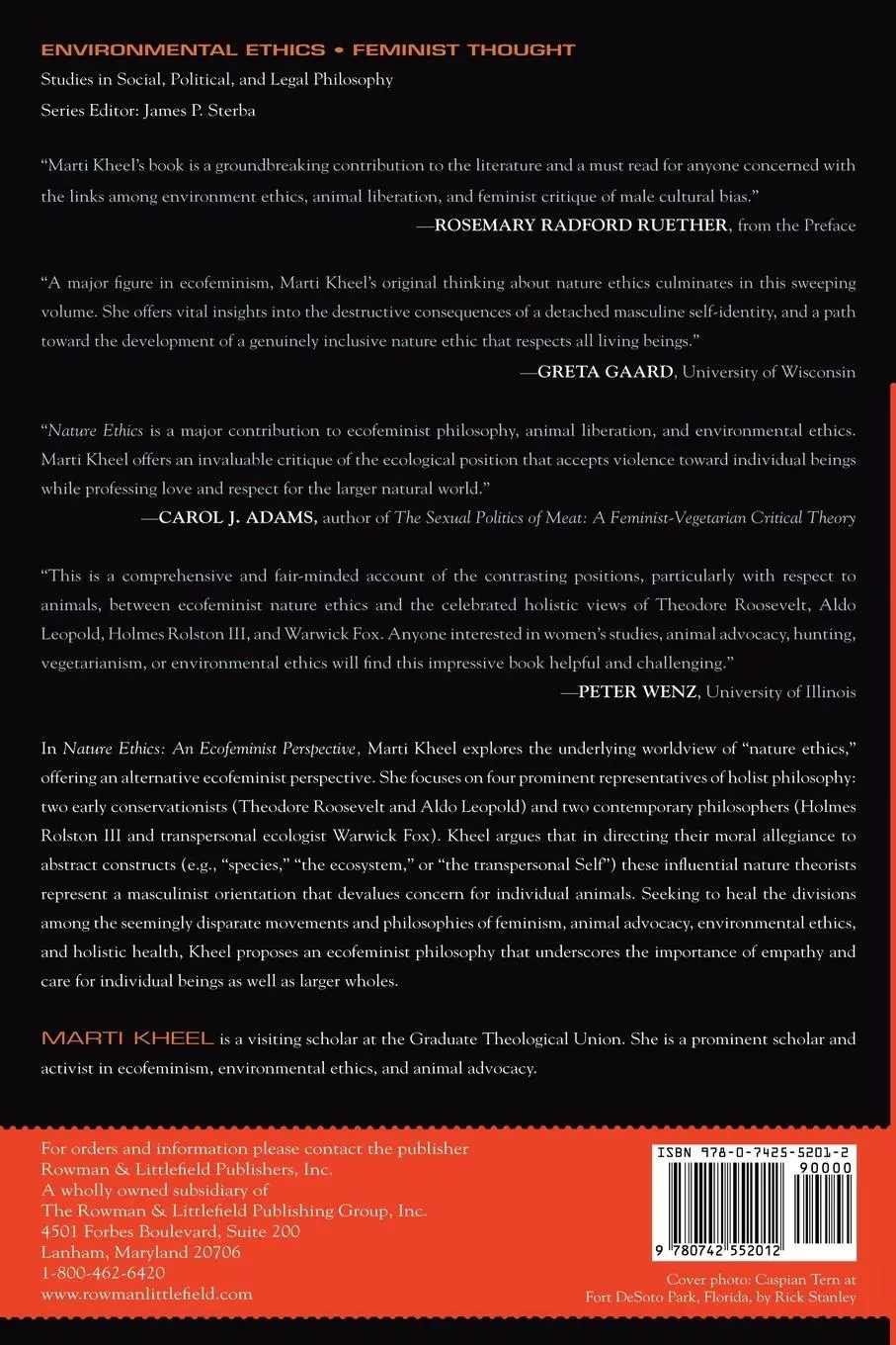 Rückseite: 9780742552012 | Nature Ethics | An Ecofeminist Perspective | Marti Kheel | Taschenbuch