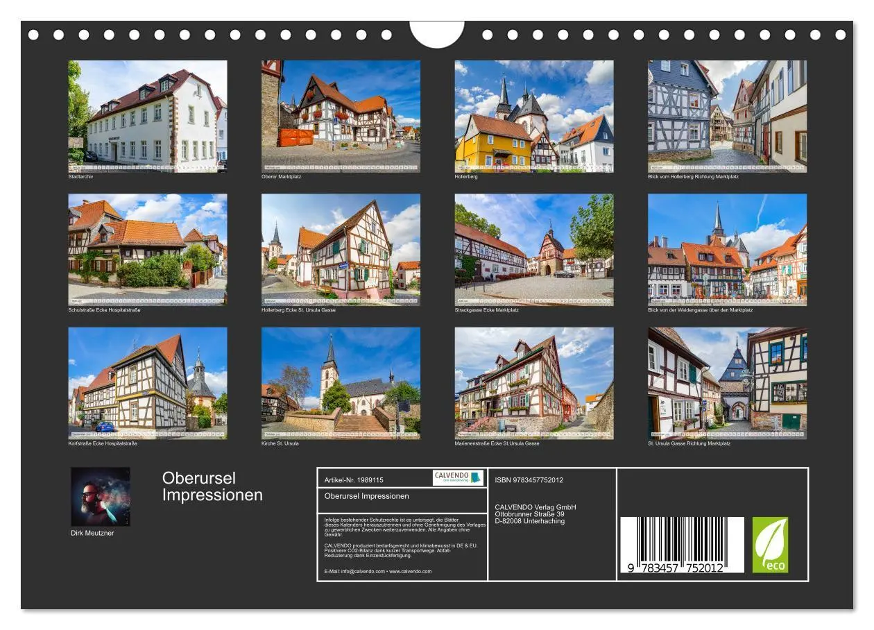 Bild: 9783457752012 | Oberursel Impressionen (Wandkalender 2026 DIN A4 quer), CALVENDO...