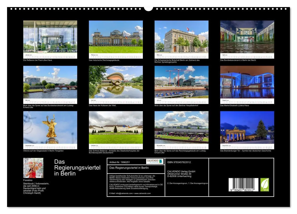 Bild: 9783457822012 | Das Regierungsviertel in Berlin (hochwertiger Premium Wandkalender...