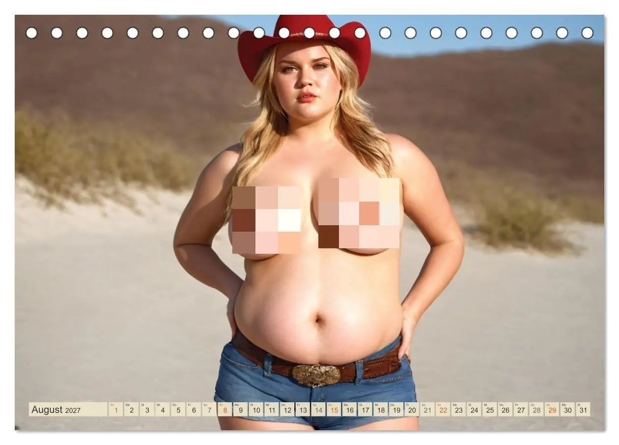 Bild: 9783569172012 | XXL Beach Girls Kalender - Kurvige Frauen am Strand (Tischkalender...