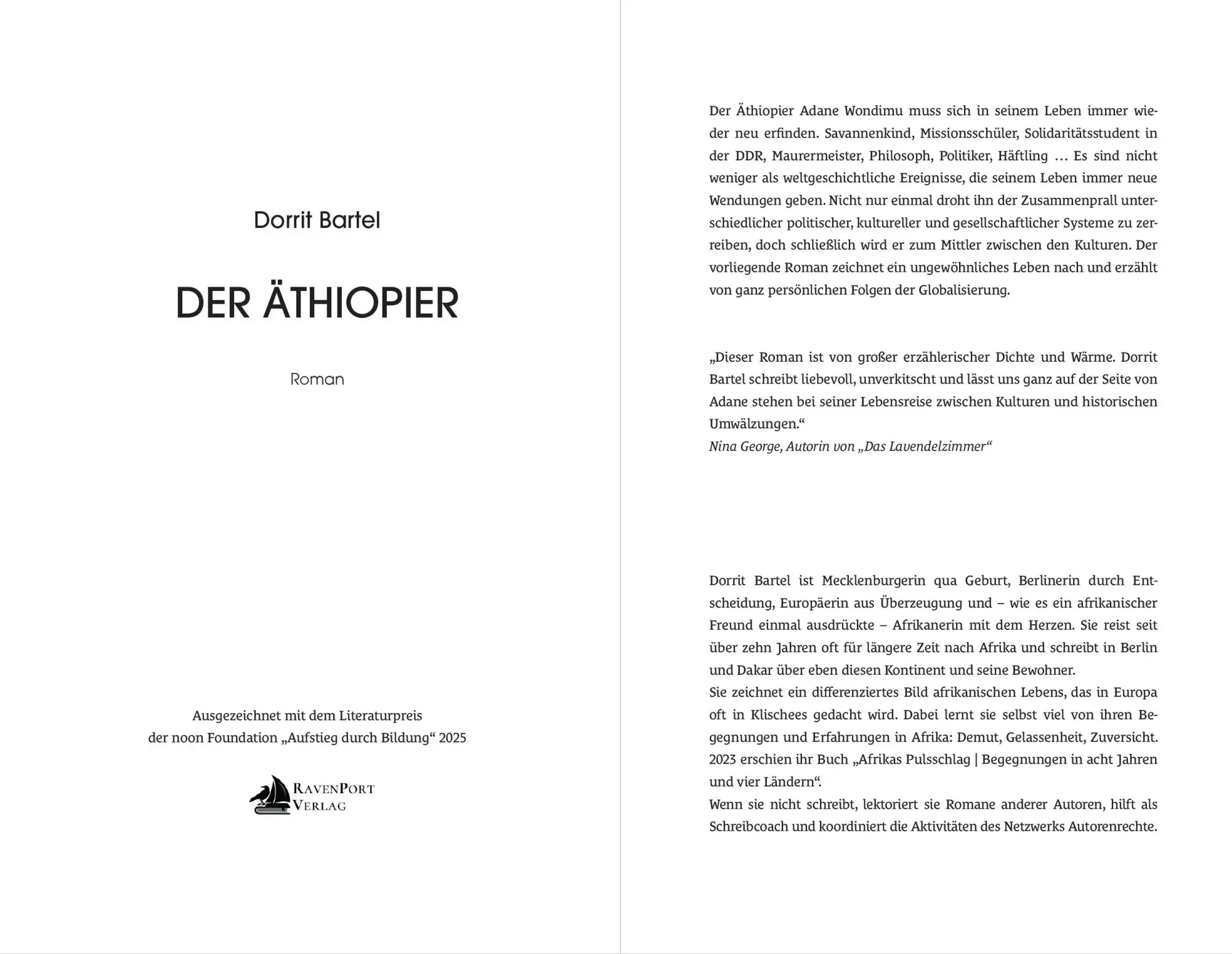 Bild: 9783690612012 | Der Äthiopier | Roman nach einer wahren Geschichte | Dorrit Bartel