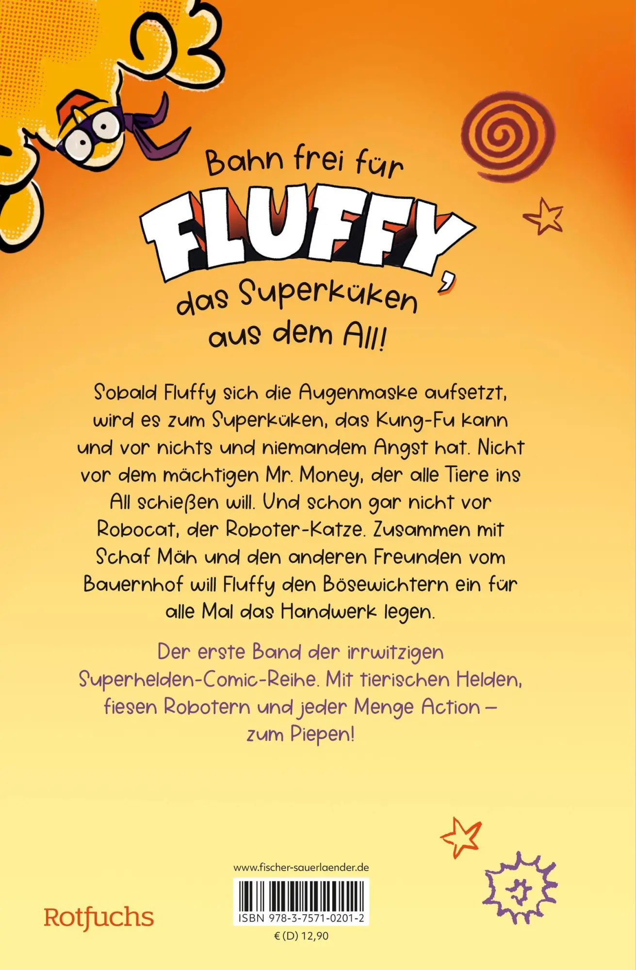 Rückseite: 9783757102012 | Fluffy und Robocat - Vorsicht, Kung-Fu Küken! | Markus Grolik | Buch