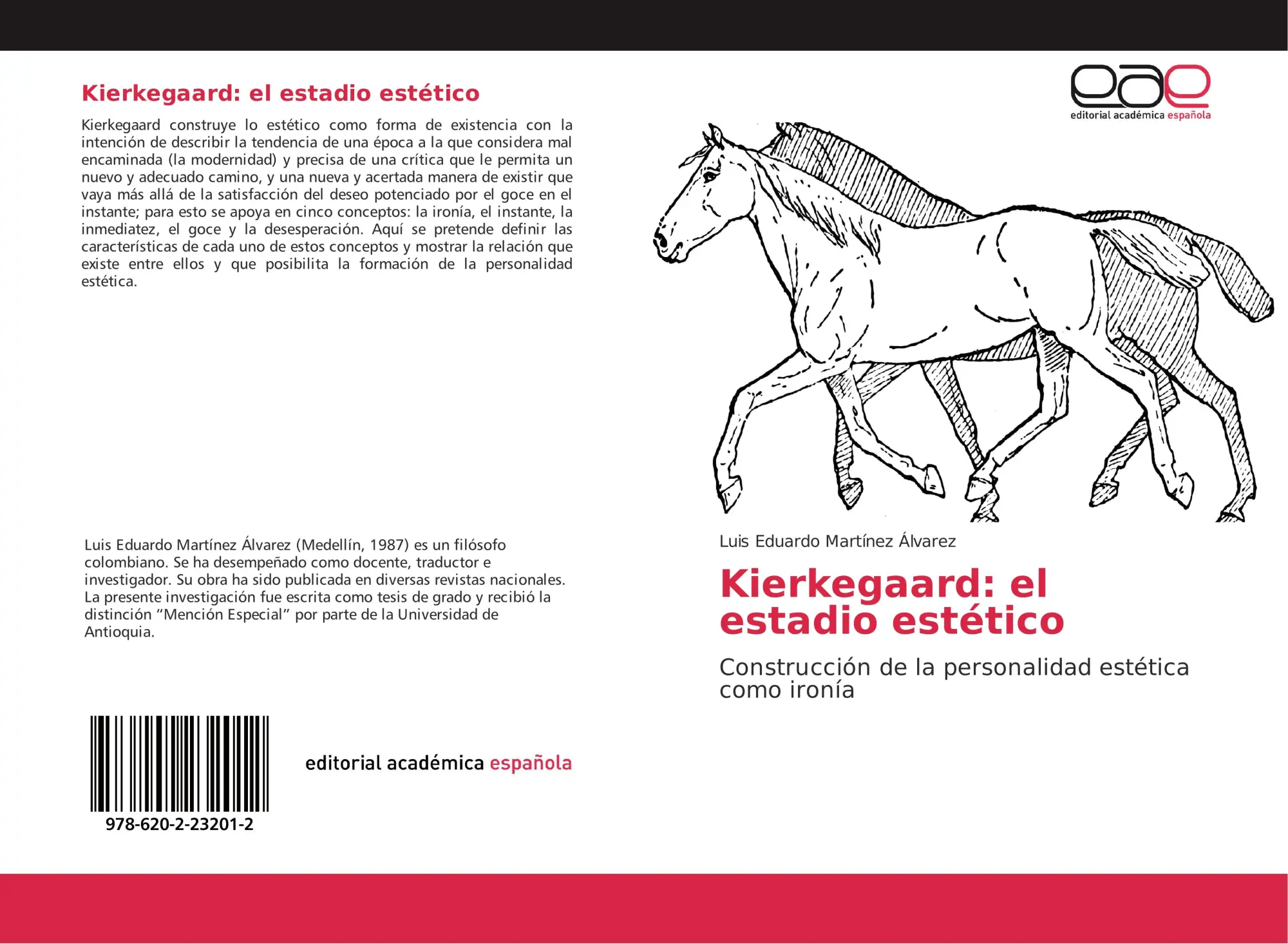 Cover: 9786202232012 | Kierkegaard: el estadio estético | Luis Eduardo Martínez Álvarez