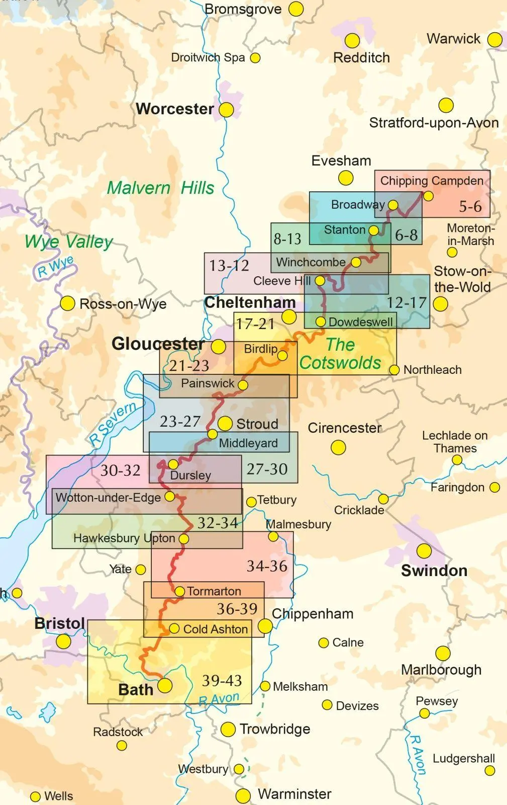 Bild: 9781786312112 | The Cotswold Way Map Booklet | 1:25,000 OS Route Mapping | Taschenbuch
