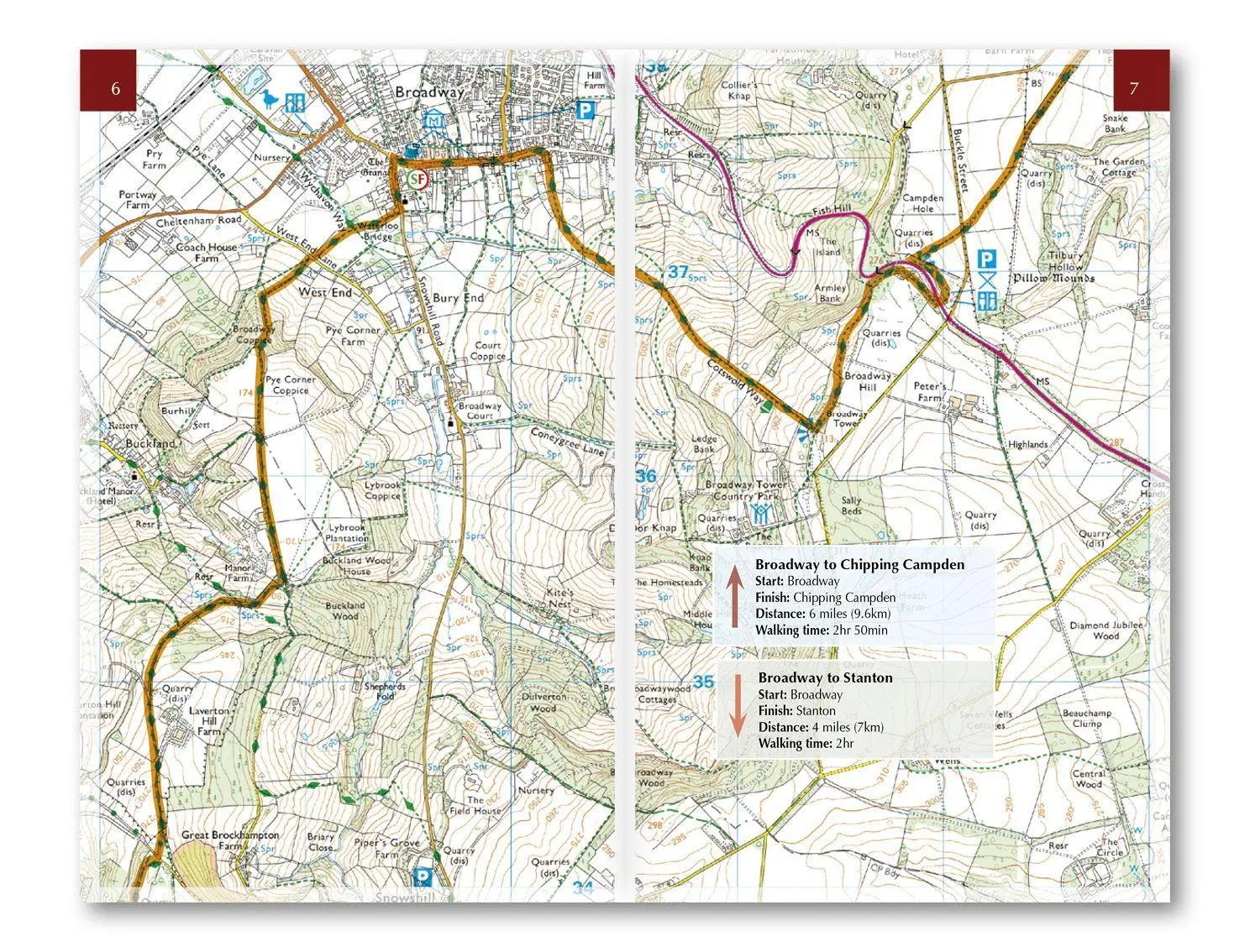 Bild: 9781786312112 | The Cotswold Way Map Booklet | 1:25,000 OS Route Mapping | Taschenbuch