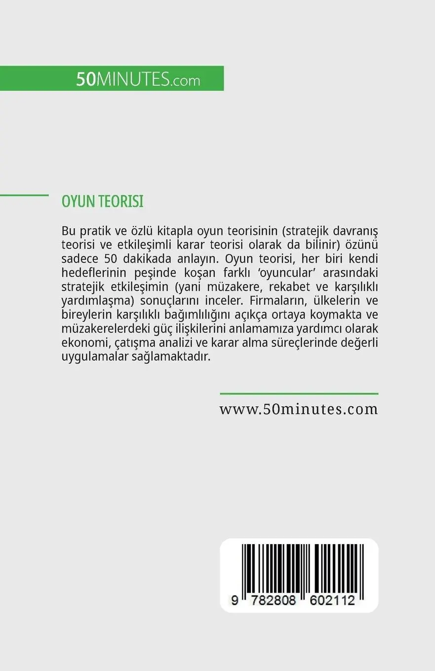 Rückseite: 9782808602112 | Oyun teorisi | Stratejik dü¿ünme sanat¿ | Jean Blaise Mimbang | Buch