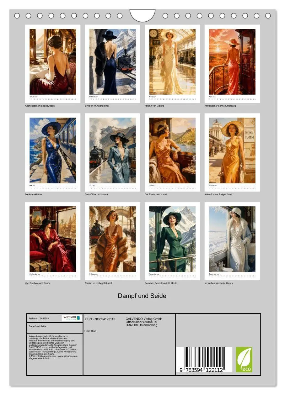 Bild: 9783594122112 | Dampf und Seide (Wandkalender 2027 DIN A4 hoch), CALVENDO...