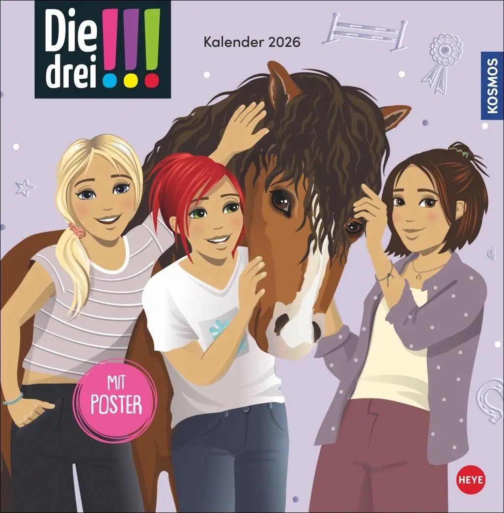 Cover: 9783756412112 | Die drei !!! Broschurkalender 2026 | Kalender | 28 S. | Deutsch | 2026