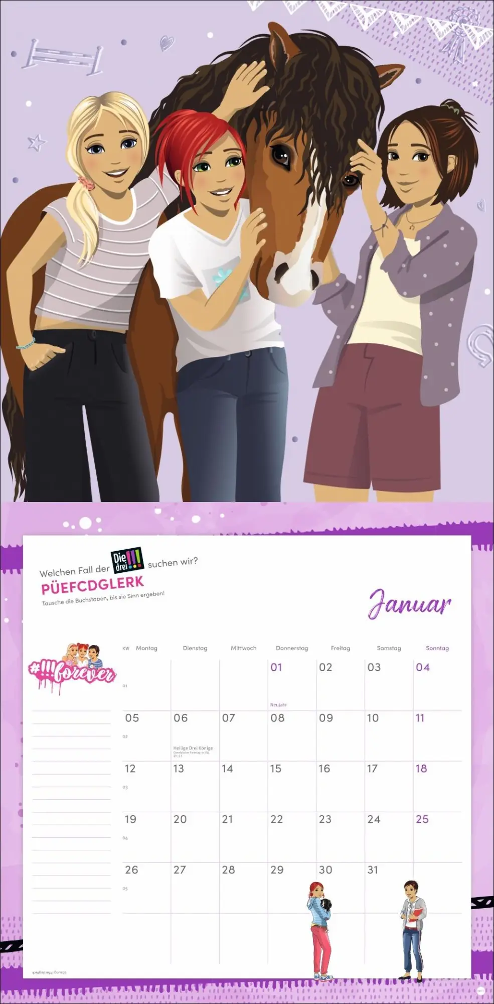 Bild: 9783756412112 | Die drei !!! Broschurkalender 2026 | Kalender | 28 S. | Deutsch | 2026