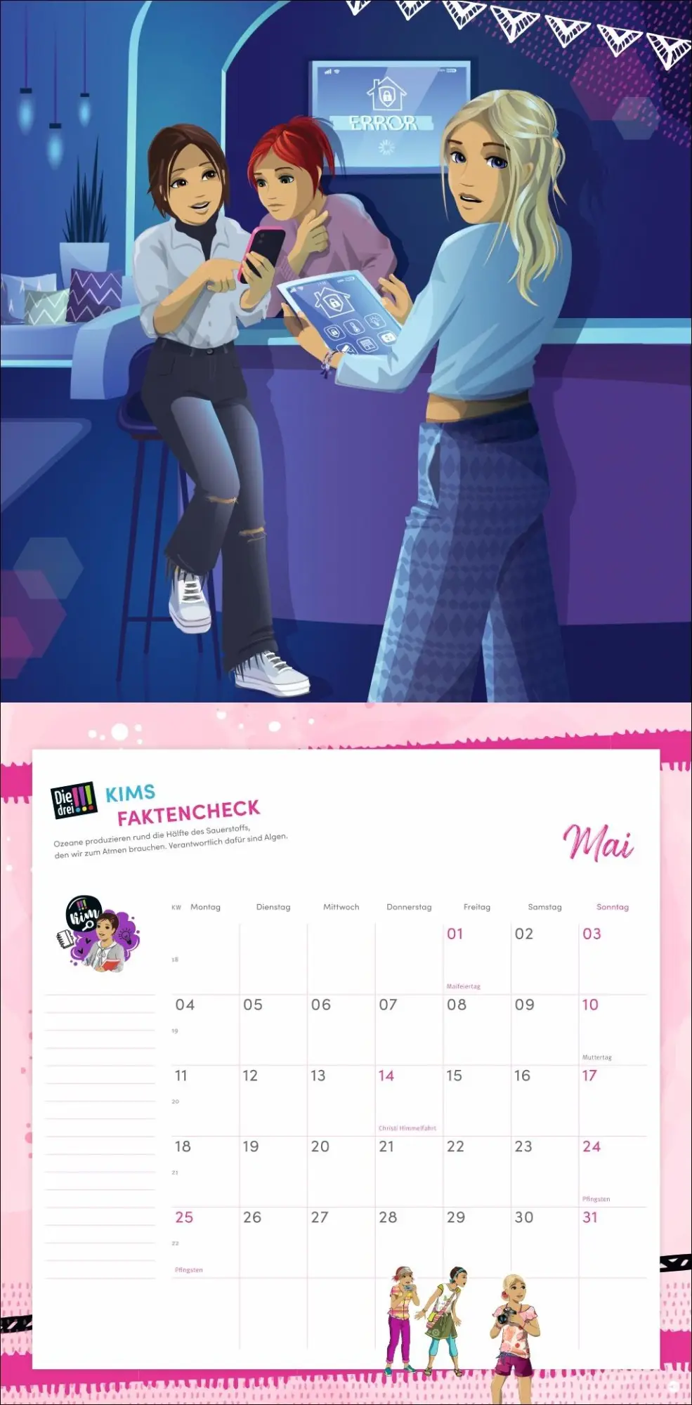 Bild: 9783756412112 | Die drei !!! Broschurkalender 2026 | Kalender | 28 S. | Deutsch | 2026