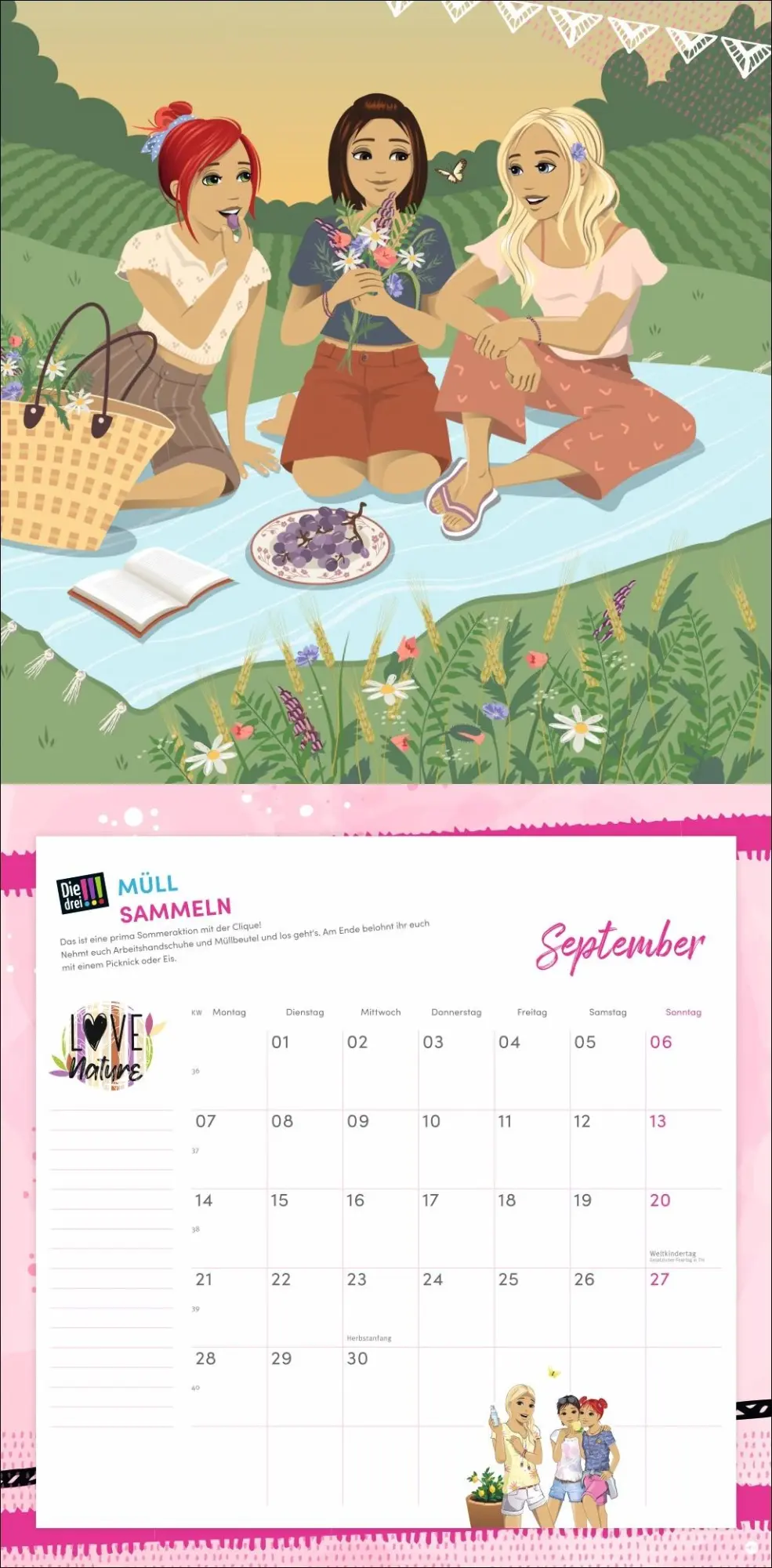 Bild: 9783756412112 | Die drei !!! Broschurkalender 2026 | Kalender | 28 S. | Deutsch | 2026