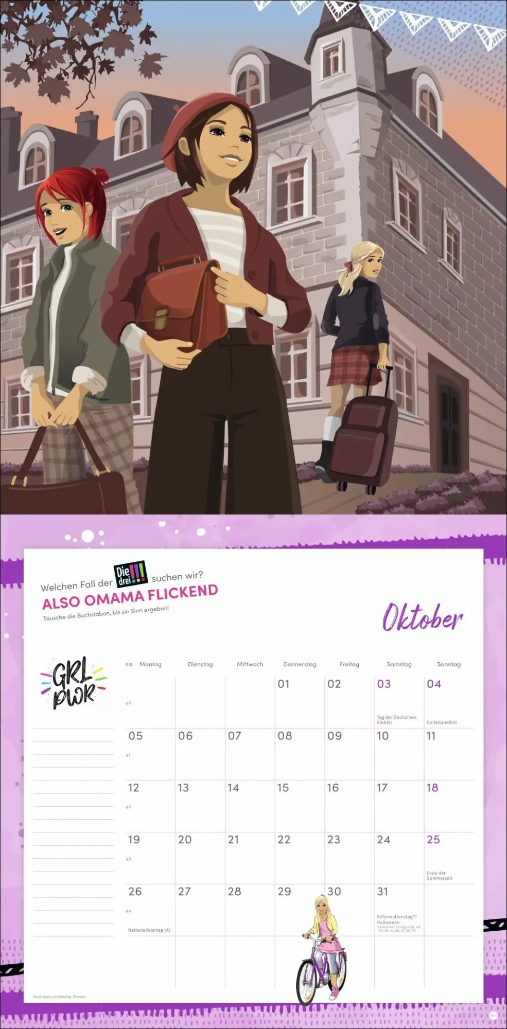 Bild: 9783756412112 | Die drei !!! Broschurkalender 2026 | Kalender | 28 S. | Deutsch | 2026