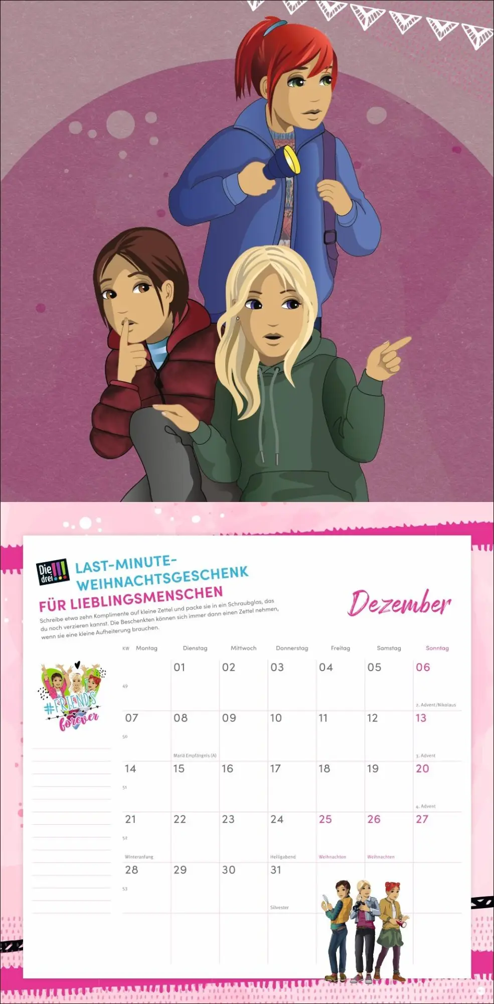 Bild: 9783756412112 | Die drei !!! Broschurkalender 2026 | Kalender | 28 S. | Deutsch | 2026