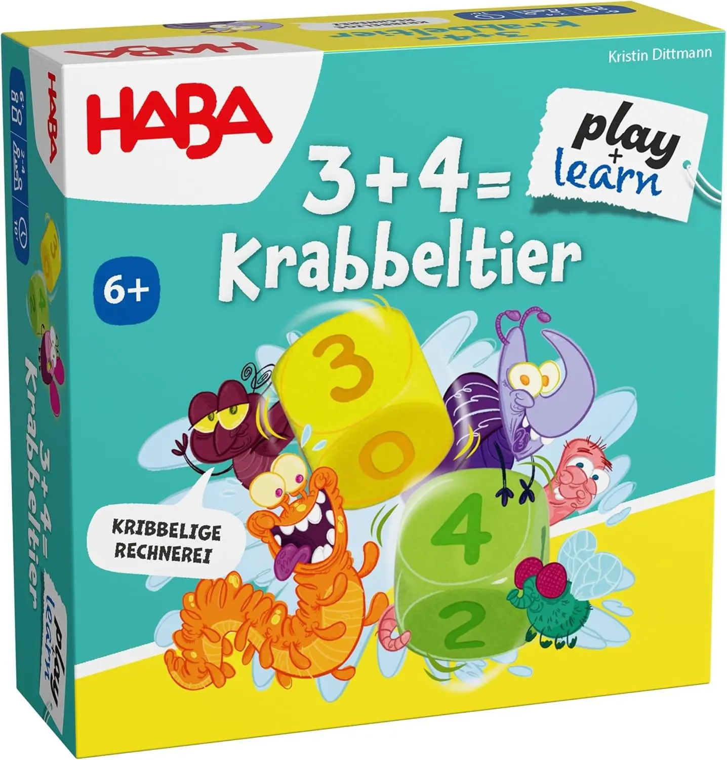 Cover: 4010168292212 | 3+4 = Krabbeltier | Spiel | Deutsch | 2026 | HABA | EAN 4010168292212