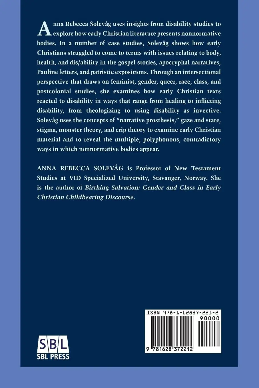 Rückseite: 9781628372212 | Negotiating the Disabled Body | Anna Rebecca Solevåg | Taschenbuch