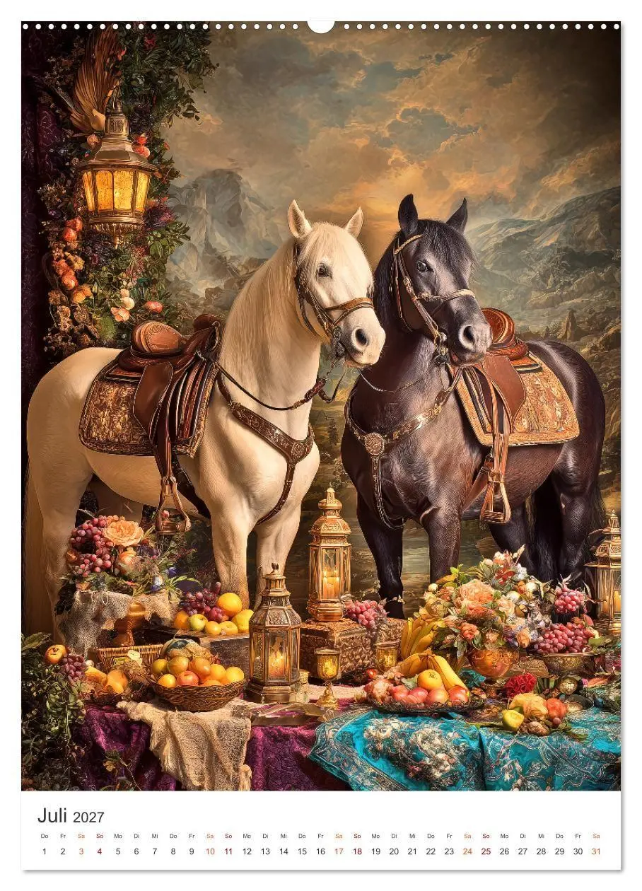 Bild: 9783516752212 | Edle Pferde (Wandkalender 2027 DIN A2 hoch), CALVENDO Monatskalender
