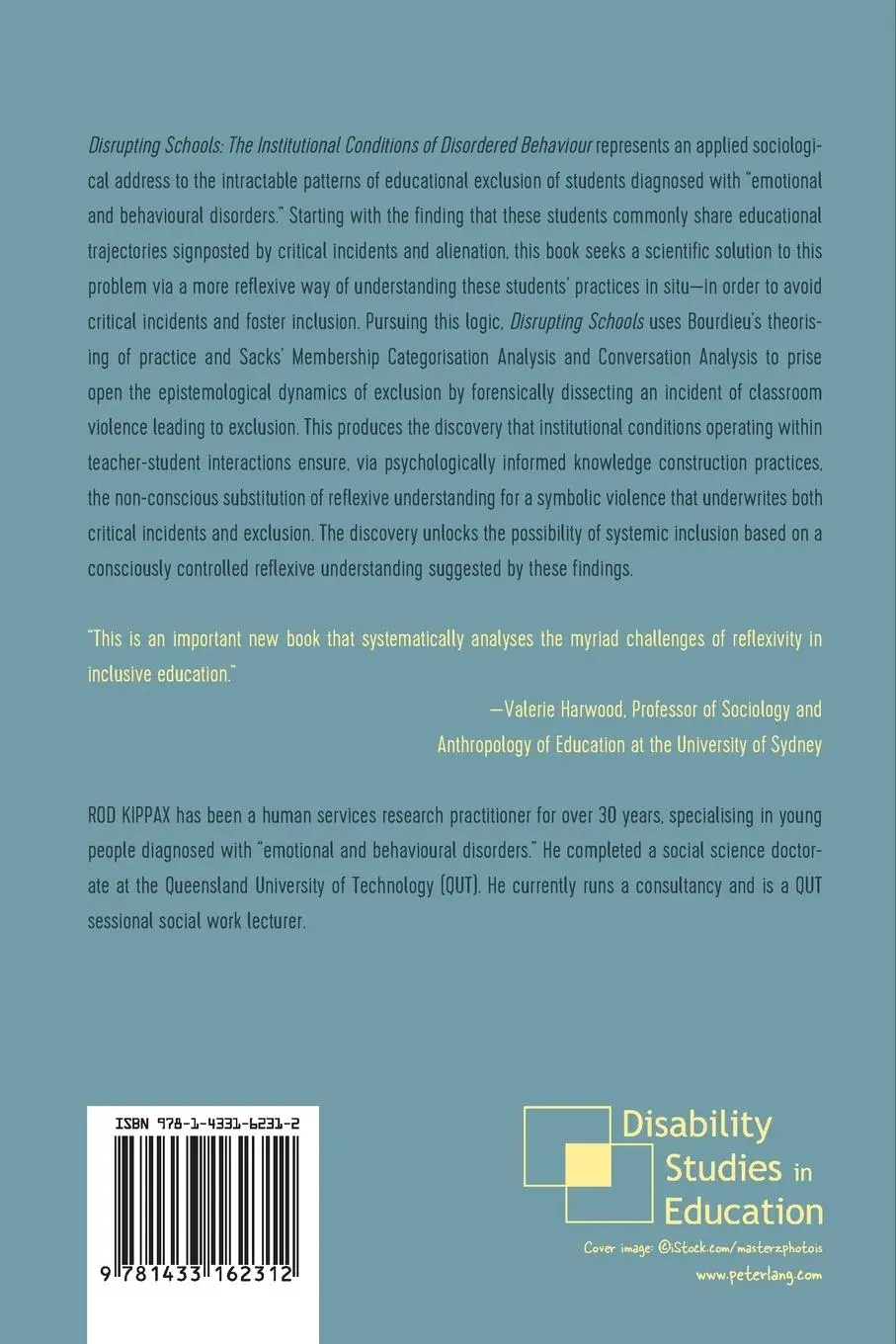 Rückseite: 9781433162312 | Disrupting Schools | Rod Kippax | Taschenbuch | 232 S. | Englisch