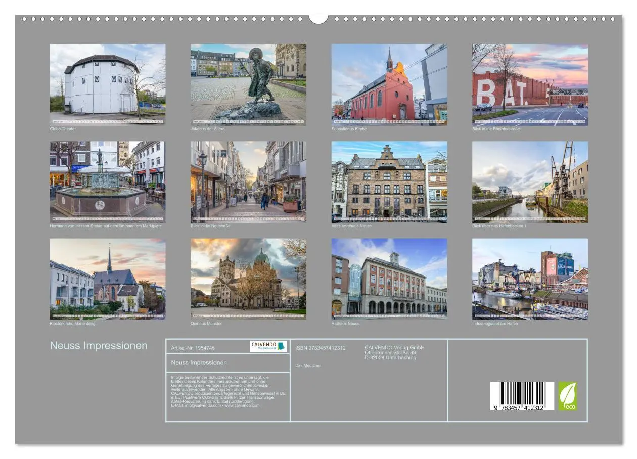 Bild: 9783457412312 | Neuss Impressionen (hochwertiger Premium Wandkalender 2026 DIN A2...
