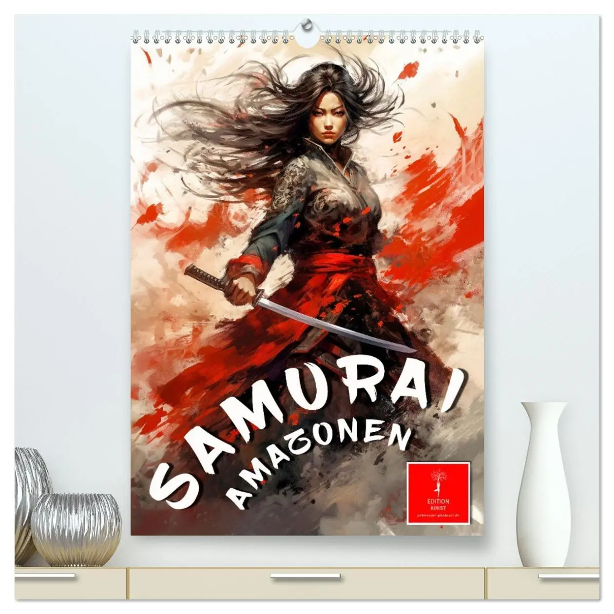 Cover: 9783516292312 | Samurai Amazonen (hochwertiger Premium Wandkalender 2026 DIN A2...