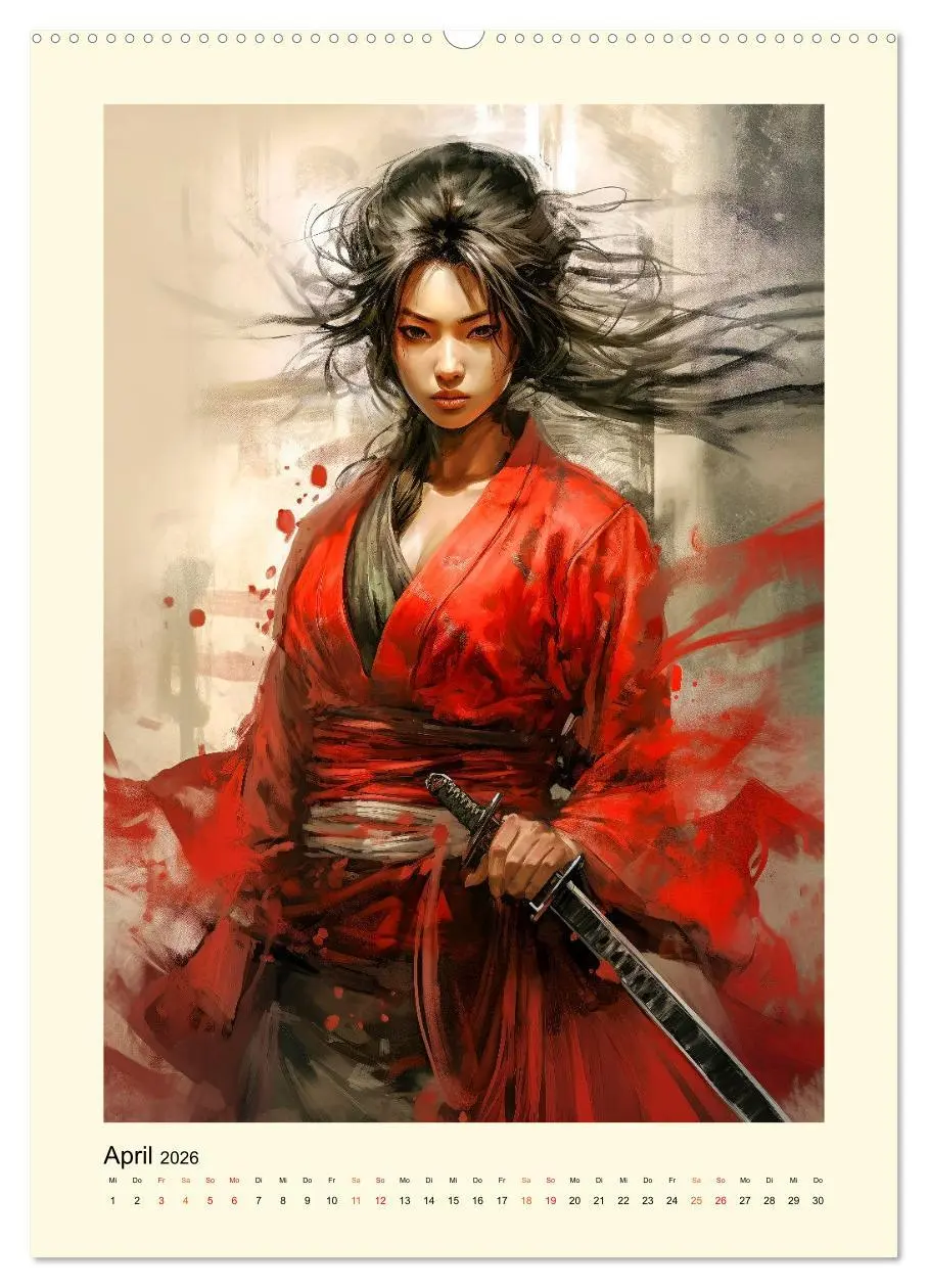 Bild: 9783516292312 | Samurai Amazonen (hochwertiger Premium Wandkalender 2026 DIN A2...