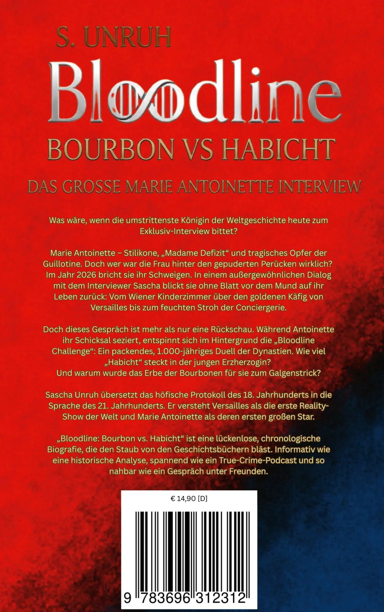 Rückseite: 9783696312312 | Bloodline | Bourbon vs. Habicht + das große Marie Antoinette Interview