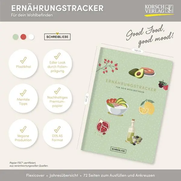 Bild: 9783731882312 | Ernährungstracker | Verlag Korsch | Taschenbuch | 72 S. | Deutsch