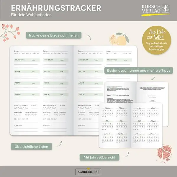 Bild: 9783731882312 | Ernährungstracker | Verlag Korsch | Taschenbuch | 72 S. | Deutsch