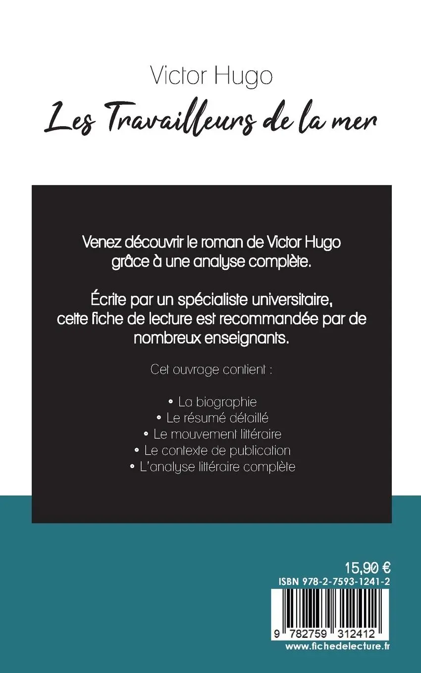 Rückseite: 9782759312412 | Les Travailleurs de la mer de Victor Hugo (fiche de lecture et...