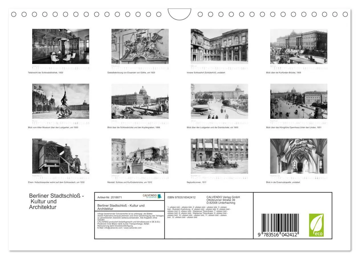 Bild: 9783516042412 | Berliner Stadtschloß - Kultur und Architektur (Wandkalender 2026...
