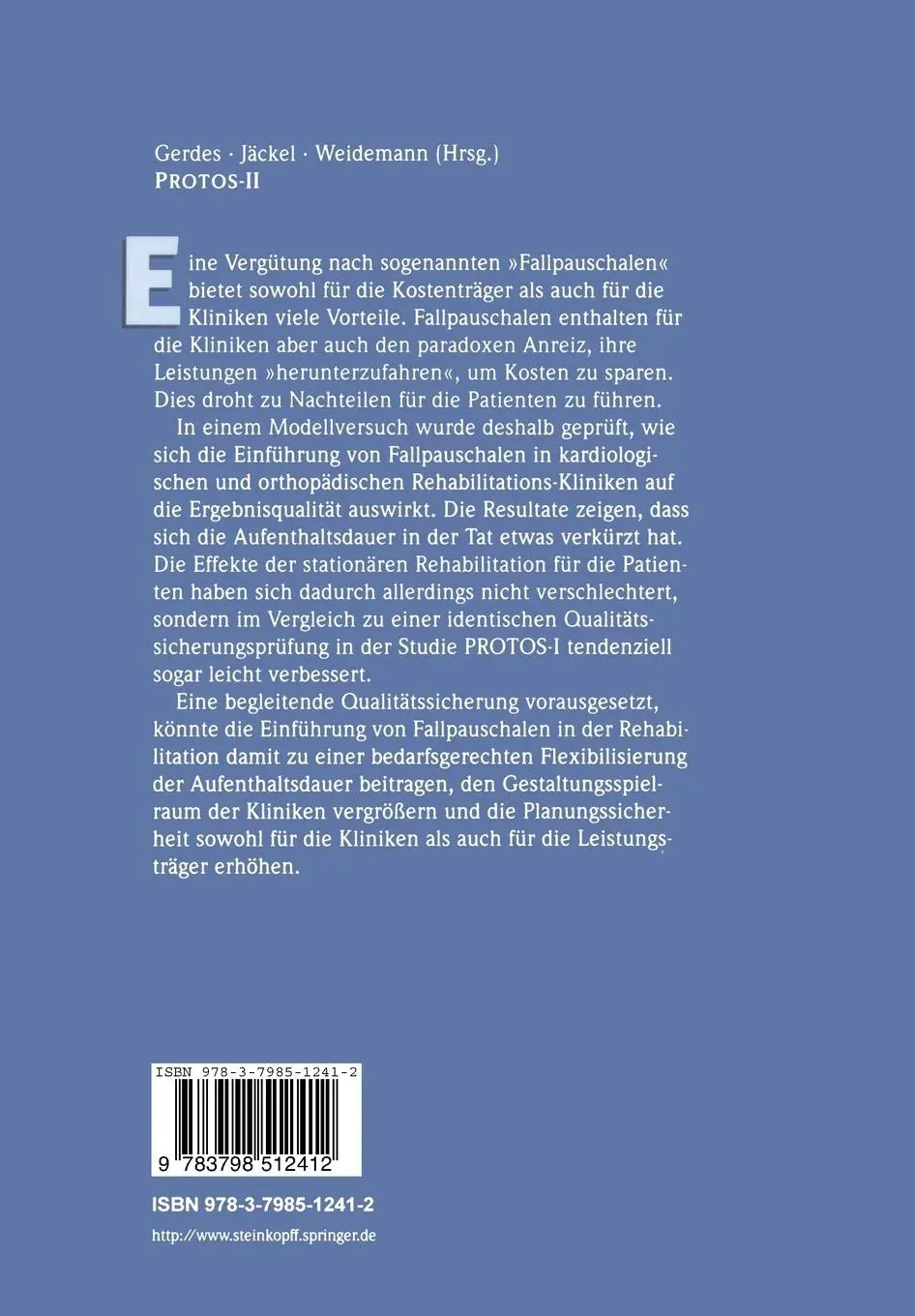 Rückseite: 9783798512412 | Protos-II | Nikolaus Gerdes (u. a.) | Taschenbuch | iv | Deutsch