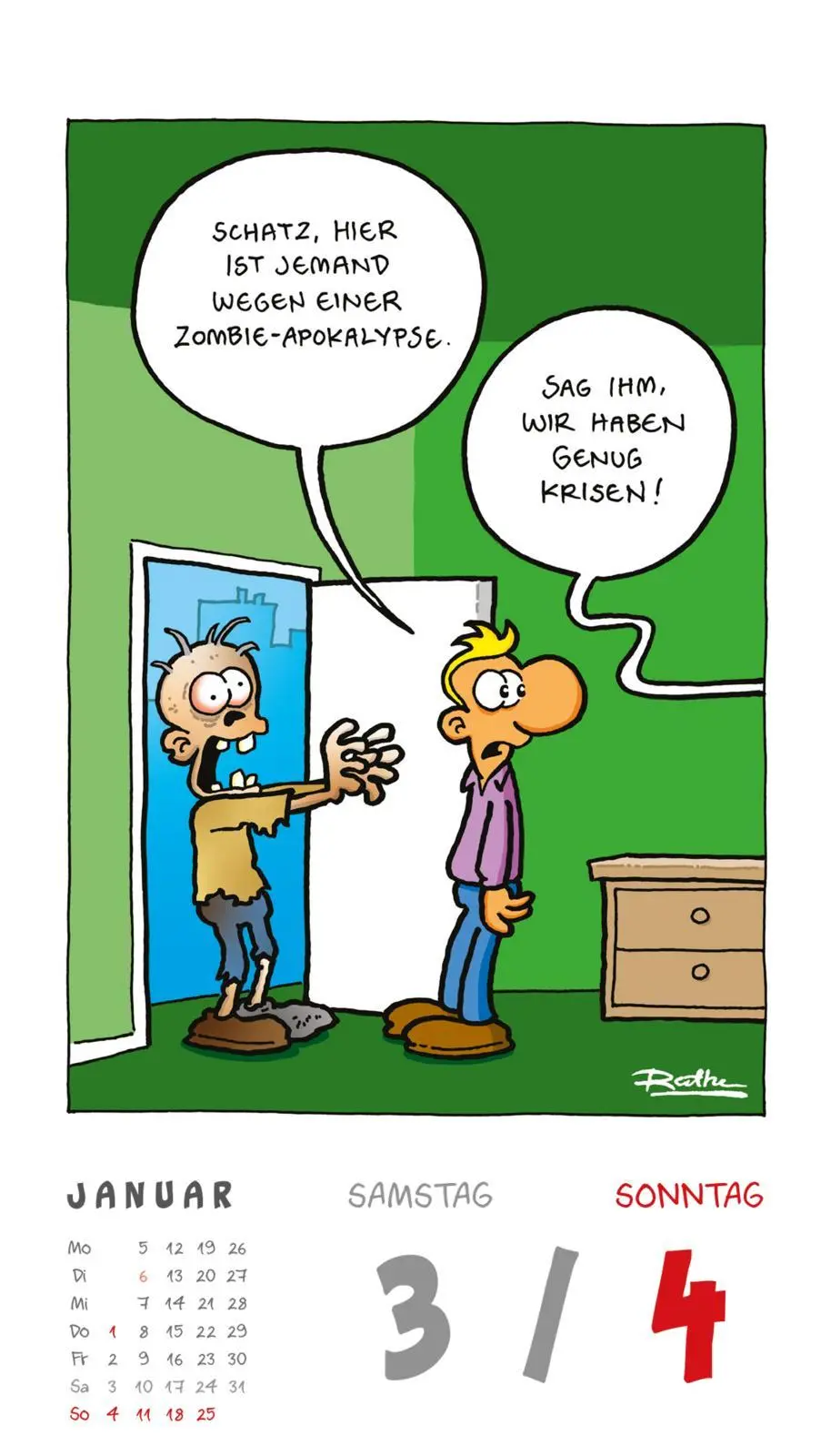Bild: 9783830322412 | Shit happens Daily! - Tagesabreißkalender 2026 | Ralph Ruthe | 640 S.